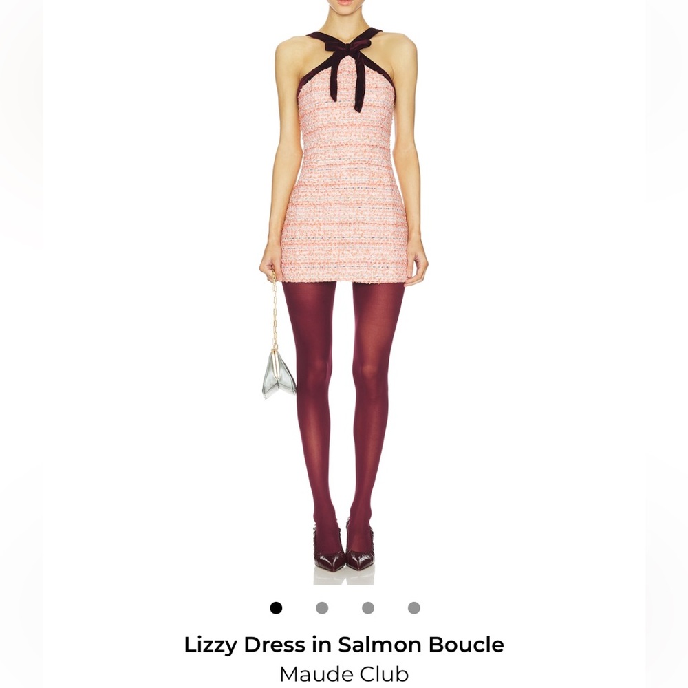 Lizzy Dress Salmon Boucle NWT